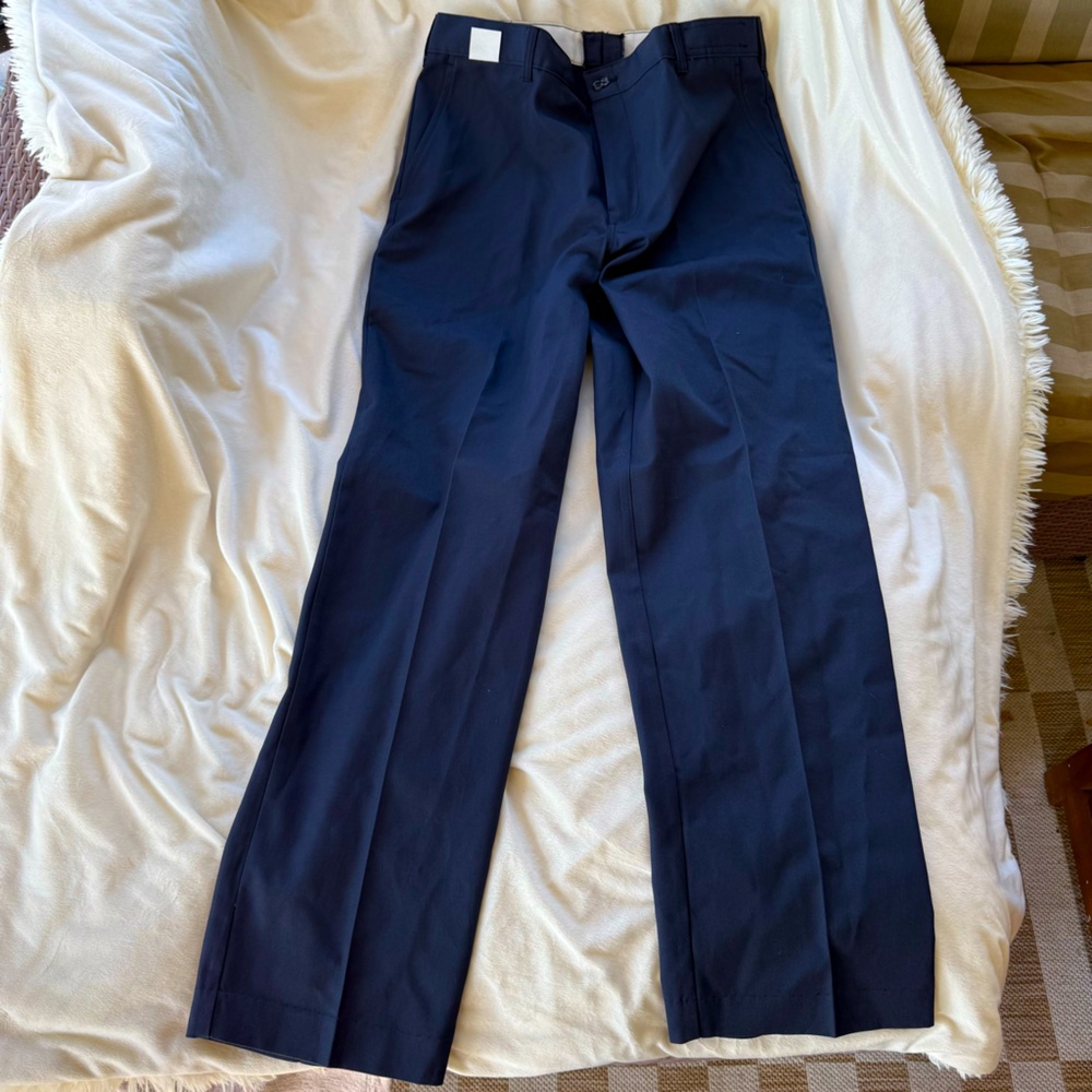 EWC Inc 36”x33” Navy Dress Pants with Classic Design and Crisp Crease